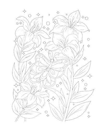 Lilies and sparkles, the Regular version